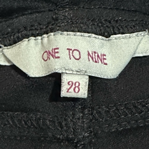 one to nine Black maternity pants size 28 - Picture 6 of 6